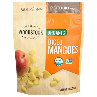 Woodstock Diced Mangoes Organic Og2 12/10 OZ [UNFI #559294] [ebt]