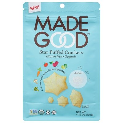 Made Good Crackers Star Puffed Og2 6/4.26 OZ [UNFI #2805554] [ebt]