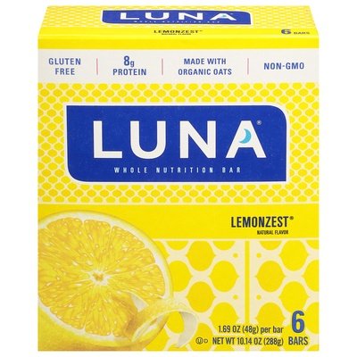 Luna Nutrition Bars Whole Lemonzest Og3 6/6/1.69OZ [UNFI #1703370] [ebt]