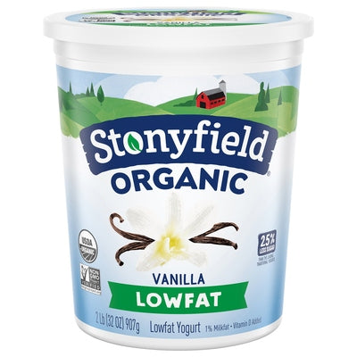 Stonyfield Yogurt Lowfat Organic Vanilla Og2 6/32 oz [UNFI #0552844 ] [ebt]
