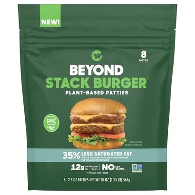 Beyond Meat Patties Plant-Based Stack Burger 9/8/2.5 OZ [UNFI #2998367] [ebt]