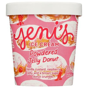 Jenis Ice Cream Powdered Jelly Donut 8/16 OZ [UNFI #2824035] [ebt]