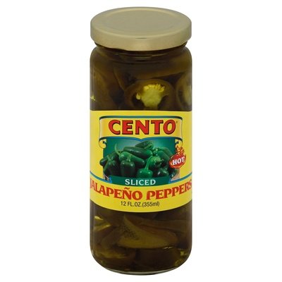 Cento Peppers Jalapeno Sliced Hot 12/12 OZ [UNFI #779595] [ebt]