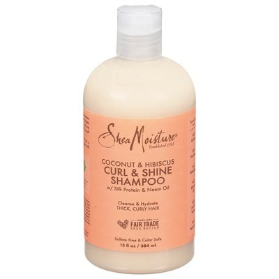 Shea Moisture Shampoo Curl & Shine Coconut & Hibiscus 1/13 OZ [UNFI-CARLISLE #2947216] T