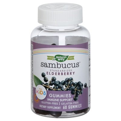 Natures Way Elderberry For Kids Gummies 1/60 CT [UNFI-CARLISLE #2300473]