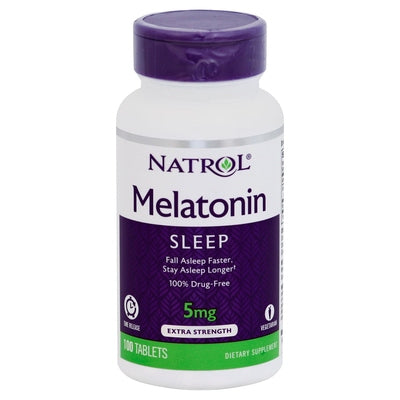 Natrol Melatonin Extra Strength 5 Mg Time Release Tablets 1/100 TAB [UNFI-CARLISLE #921205]