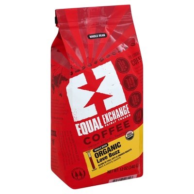 Equal Exchange Coffee Organic Whole Bean Love Buzz Og1 6/12 OZ [UNFI #332726] [ebt]