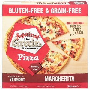 Against The Grain Gourmet Pizza Margherita Family Size 6/24 OZ [UNFI #2891489] [ebt]
