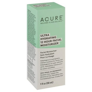 Acure Facial Moisturizer 12 Hour Ultra Hydrating 1/1 OZ [UNFI-CARLISLE #2532968] T
