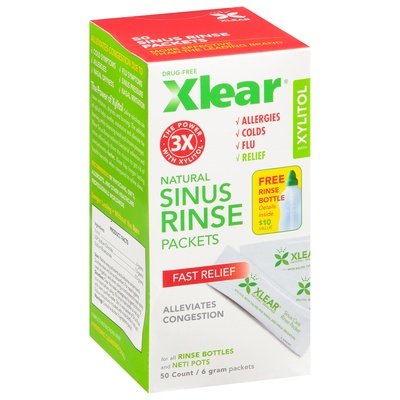 Xlear Sinus Rinse Packets 1/50 CT [UNFI-CARLISLE #2289759]