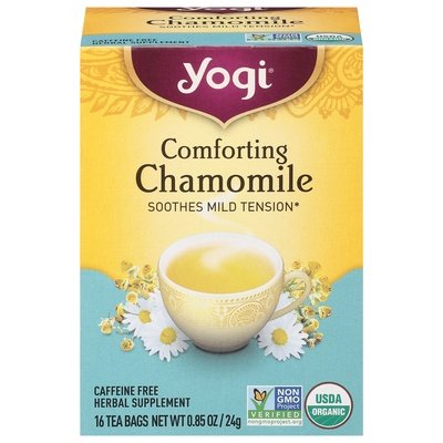 Yogi Herbal Supplement Comforting Chamomile Caffeine Free Tea Bags Og2 6/16 BAG [UNFI #518399] [ebt]