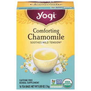 Yogi Herbal Supplement Comforting Chamomile Caffeine Free Tea Bags Og2 6/16 BAG [UNFI #518399] [ebt]