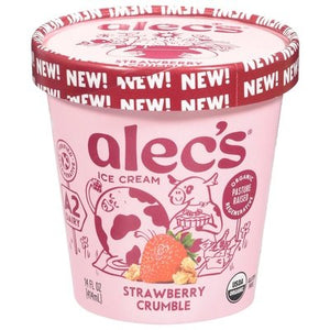 Alecs Ice Cream Ice Cream Strawberry Crumble Og2 8/14 OZ [UNFI #3051893] [ebt]