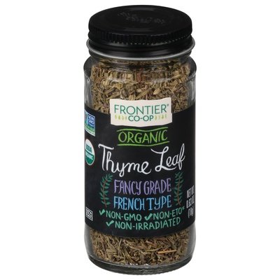 Frontier Nat Prod Co-Op Thyme Leaf Organic French Type Fancy Grade Og2 1/.8 OZ [UNFI-CARLISLE #633644] [ebt]
