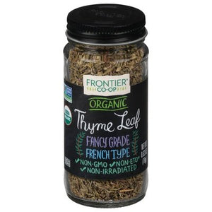 Frontier Nat Prod Co-Op Thyme Leaf Organic French Type Fancy Grade Og2 1/.8 OZ [UNFI-CARLISLE #633644] [ebt]