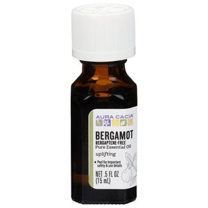 Aura Cacia Pure Essential Oil Bergaptene-Free Bergamot Uplifting 1/.5 OZ [UNFI-CARLISLE #714287] T