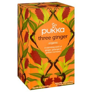 Pukka Herbal Tea Organic Three Ginger Sachets Og2 4/20 BAG [UNFI #2988954] [ebt]