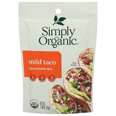 Simply Organic Seasoning Mix Mild Taco Og2 12/1 OZ [UNFI #1821180] [ebt]