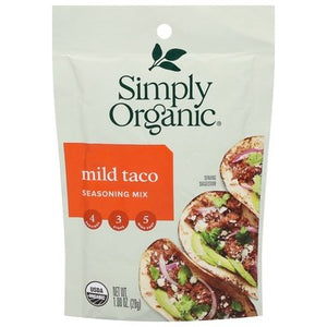 Simply Organic Seasoning Mix Mild Taco Og2 12/1 OZ [UNFI #1821180] [ebt]