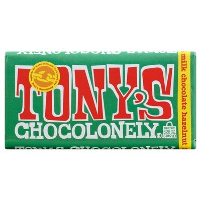 Tonys Chocolonely Milk Chocolate Hazelnut 32% Cocoa 15/6.35 OZ [UNFI #2377703] [ebt]