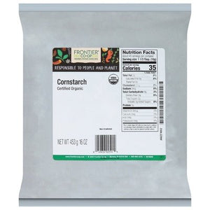 Frontier Nat Prod Co-Op Cornstarch 1LB Og2 [UNFI-CARLISLE #546499] [ebt]