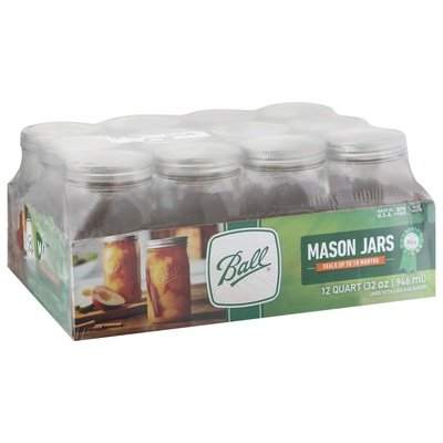 Ball Canning Mason Jars Wide Mouth 12 Quart 1/12 CT [UNFI #105874] T