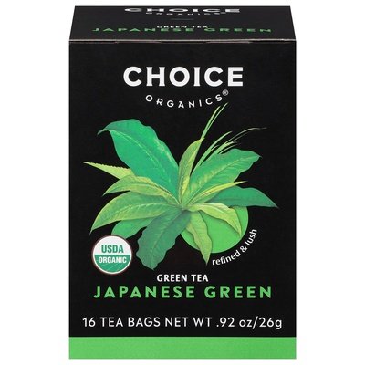 Choice Organics Green Tea Japanese Green Bags Og2 6/16 BAG [UNFI #848879] [ebt]