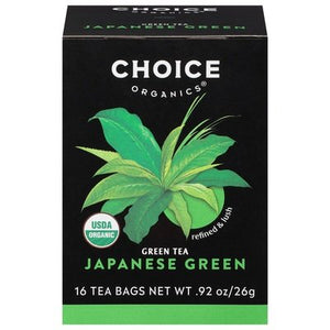 Choice Organics Green Tea Japanese Green Bags Og2 6/16 BAG [UNFI #848879] [ebt]
