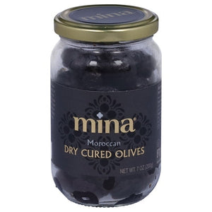 Mina Olives Dry Cured Moroccan 6/7 OZ [UNFI #2411791] [ebt]