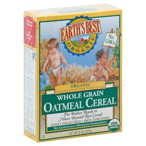 Earths Best Cereal Oatmeal Whole Grain Og2 12/8 OZ [UNFI #943589] [ebt]