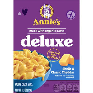 Annies Homegrown Deluxe Creamy Cheddar Classic Og3 12/11.3 OZ [UNFI #2414977] [ebt]