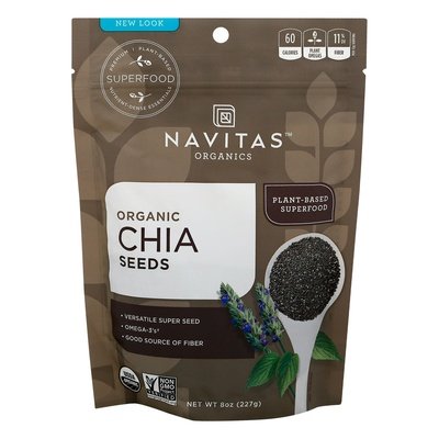 Navitas Organics Chia Seeds Organic Og1 12/8 OZ [UNFI #1273663] [ebt]