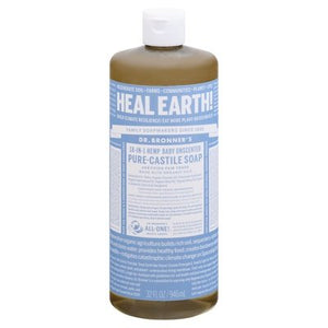 Dr Bronners Pure-Castile Soap 18-In-1 Hemp Baby Unscented Og3 1/32 OZ [UNFI-CARLISLE #329318] T