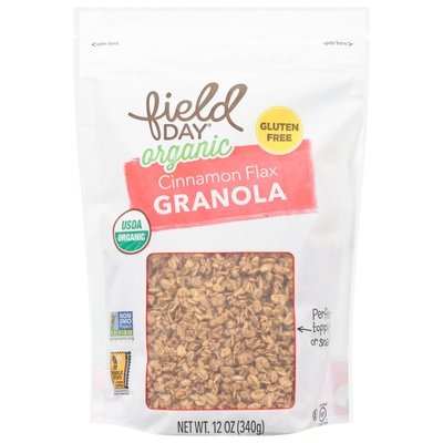 Field Day Granola Organic Cinnamon Flax Og2 6/12 OZ [UNFI #1854470] [ebt]