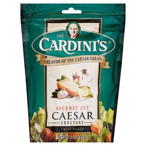 Cardinis Croutons Caesar Gourmet Cut 12/5 OZ [UNFI #468199] [ebt]