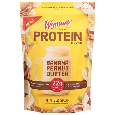 Wymans Of Maine Protein Blend Banana Peanut Butter 6/2 LB [UNFI #3098464] [ebt]