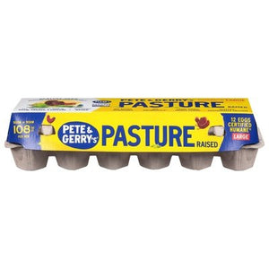 Pete & Gerrys Eggs Pasture Raised Brown Large 9/12 CT [UNFI #2942787] [ebt]