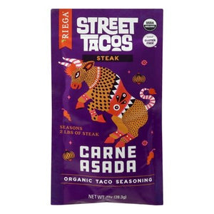 Riega Foods Taco Seasoning Organic Carne Asada Steak Og2 8/1 OZ [UNFI #2561165] [ebt]