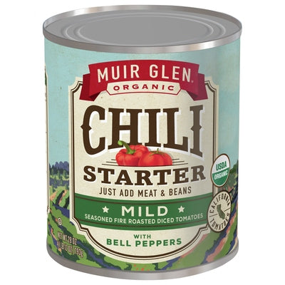 Muir Glen Chili Starter With Bell Peppers Organic Mild Og2 12/28 OZ [UNFI #2925295] [ebt]