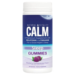 Natural Vitality Sleep Calm Gummies Blueberry Pomegranate Flavor 1/120 CT [UNFI-CARLISLE #2761153]