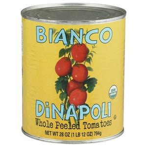 Bianco Dinapoli Peeled Tomatoes Whole Og2 6/28 OZ [UNFI #2639680] [ebt]