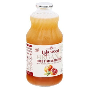 Lakewood Juice Organic Pure Pink Grapefruit Fresh Pressed 6/32 OZ [UNFI #2382620] [ebt]