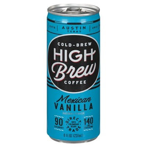High Brew Coffee Coffee Mexican Vanilla Cold-Brew 12/8 OZ [UNFI #1535038] [ebt]