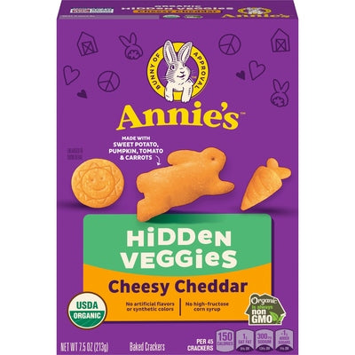 Annies Homegrown Cheesy Cheddar W/Hidden Veg Og2 12/7.5 OZ [UNFI #2680742] [ebt]