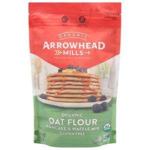 Arrowhead Mills Pancake & Waffle Mix Organic Oat Flour Og2 6/16 OZ [UNFI #2850998] [ebt]