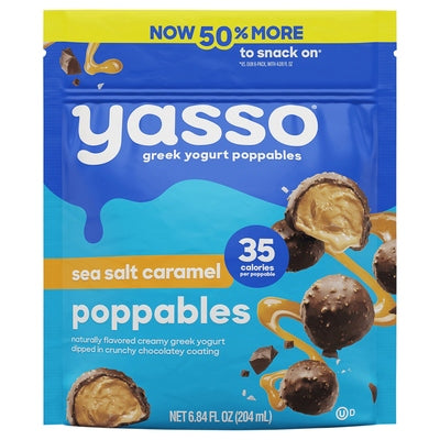 Yasso Poppables Greek Yogurt Sea Salt Caramel 10/6.84 OZ [UNFI #2909554] [ebt]