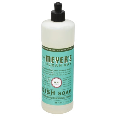 Mrs Meyers Clean Day Dish Soap Basil Scent 6/16 OZ [UNFI #817262] T