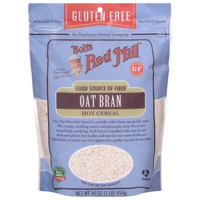Bobs Red Mill Hot Cereal Oat Bran 4/16 OZ [UNFI #2270247] [ebt]