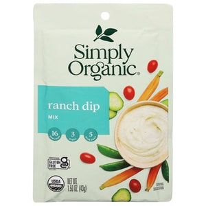 Simply Organic Mix Ranch Dip Og2 12/1.5 OZ [UNFI #915827] [ebt]