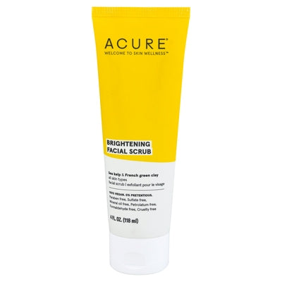 Acure Facial Scrub Brightening 1/4 FL [UNFI-CARLISLE #1848605] T